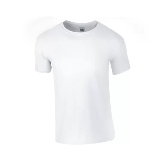Tricou unisex bumbac 153g/m2, Gildan 64000 Alb Tricou unisex bumbac 153g/m2, Gildan 64000 Alb