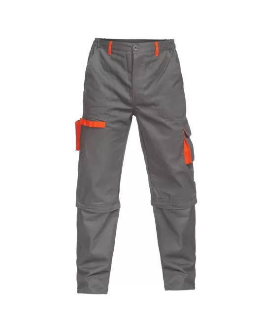 Pantaloni de lucru 2-in-1 tercot 240 g/m2, Gri cu portocaliu Pantaloni de lucru 2-in-1 tercot 240 g/m2, Gri cu portocaliu