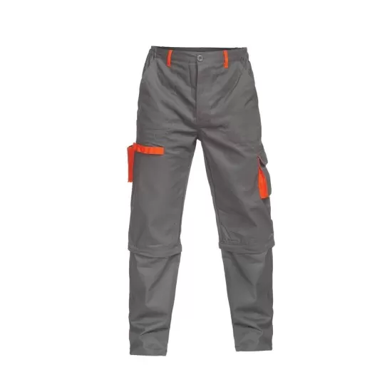Pantaloni de lucru 2-in-1 tercot 240 g/m2, Gri cu portocaliu Pantaloni de lucru 2-in-1 tercot 240 g/m2, Gri cu portocaliu