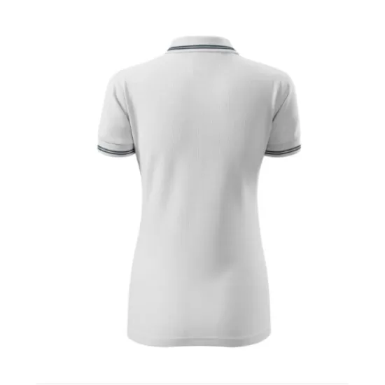 Tricou polo femei, 200g/m2, Malfini Urban 220, Alb Tricou polo femei, 200g/m2, Malfini Urban 220, Alb