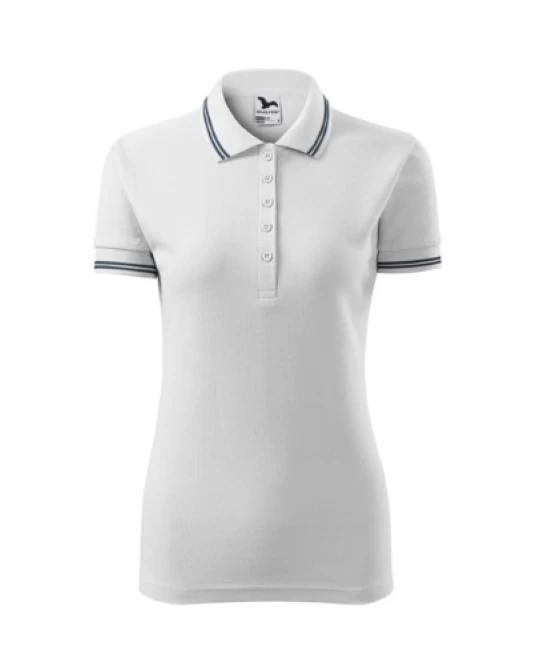 Tricou polo femei, 200g/m2, Malfini Urban 220, Alb
