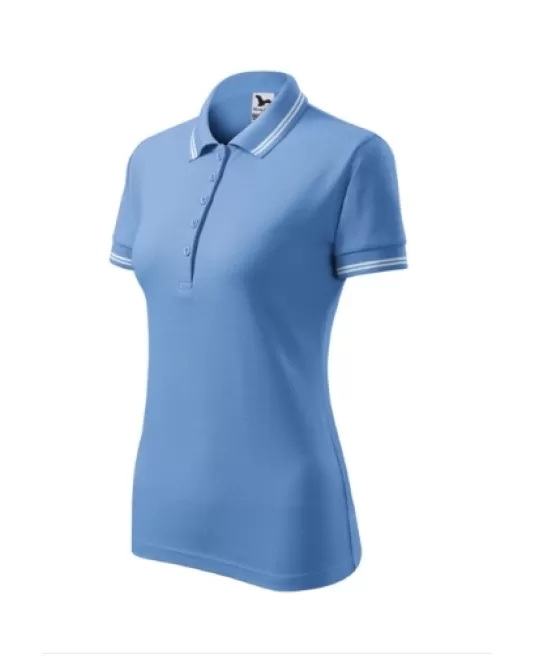 Tricou polo femei, 200g/m2, Malfini Urban 220, Albastru deschis Tricou polo femei, 200g/m2, Malfini Urban 220, Albastru deschis