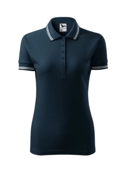 Tricou polo femei, 200g/m2, Malfini Urban 220, Bleumarin