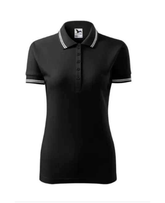 Tricou polo femei, 200g/m2, Malfini Urban 220, Negru