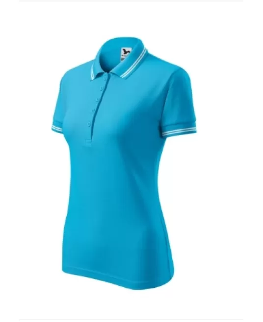 Tricou polo femei, 200g/m2, Malfini Urban 220, Turcoaz Tricou polo femei, 200g/m2, Malfini Urban 220, Turcoaz