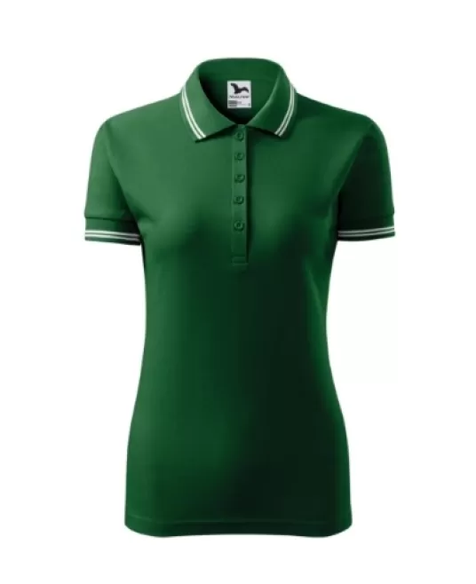 Tricou polo femei, 200g/m2, Malfini Urban 220, Verde inchis