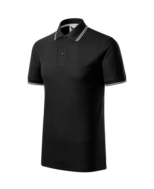 Tricou polo subtire, 180 g/mp, pentru barbati, Malfini Focus 232, negru