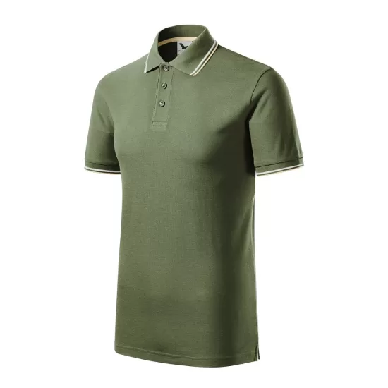 Tricou polo subtire, 180 g/mp, pentru barbati, Malfini Focus 232, Kaki Tricou polo subtire, 180 g/mp, pentru barbati, Malfini Focus 232, Kaki