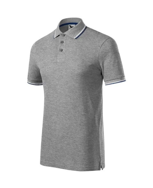 Tricou polo subtire, 180 g/mp, pentru barbati, Malfini Focus 232, Gri inchis