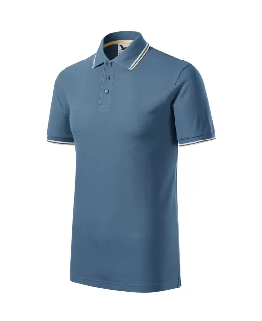 Tricou polo subtire, 180 g/mp, pentru barbati, Malfini Focus 232, Denim