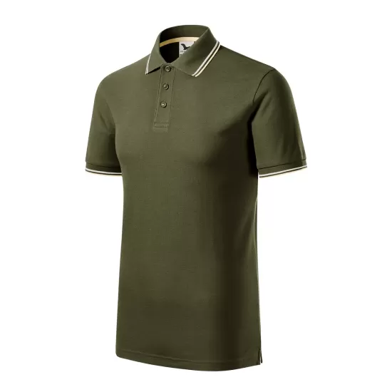 Tricou polo subtire, 180 g/mp, pentru barbati, Malfini Focus 232, military Tricou polo subtire, 180 g/mp, pentru barbati, Malfini Focus 232, military