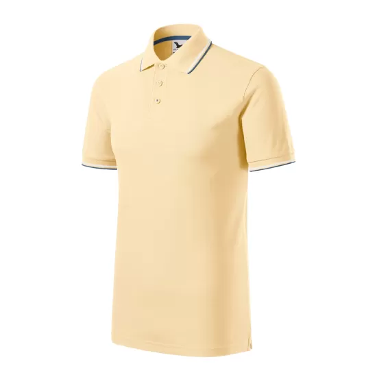 Tricou polo subtire, 180 g/mp, pentru barbati, Malfini Focus 232, Bourbon vanilla Tricou polo subtire, 180 g/mp, pentru barbati, Malfini Focus 232, Bourbon vanilla