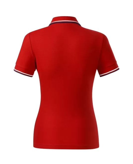 Tricou polo subtire, 180 g/mp, pentru femei, Malfini Focus 233, rosu Tricou polo subtire, 180 g/mp, pentru femei, Malfini Focus 233, rosu