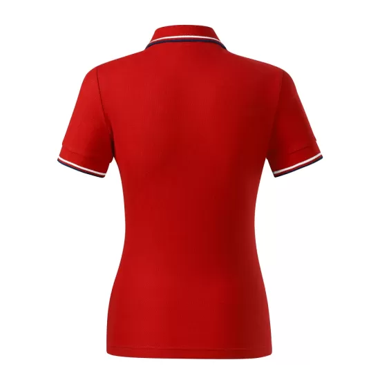 Tricou polo subtire, 180 g/mp, pentru femei, Malfini Focus 233, rosu Tricou polo subtire, 180 g/mp, pentru femei, Malfini Focus 233, rosu