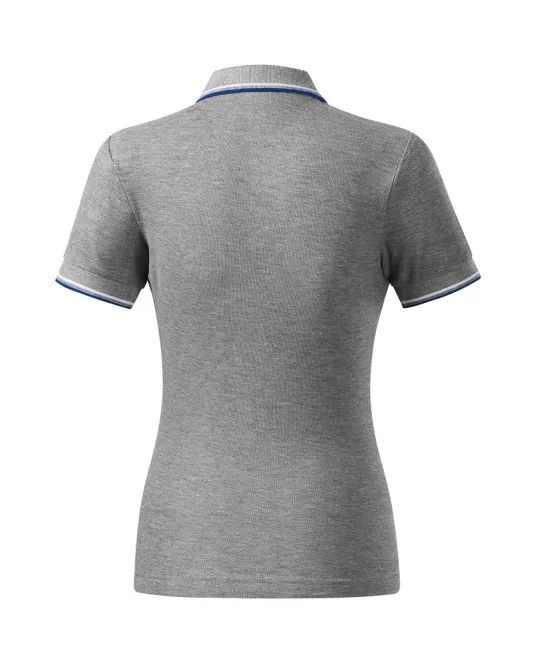 Tricou polo subtire, 180 g/mp, pentru femei, Malfini Focus 233, gri inchis