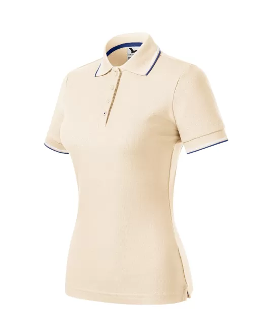 Tricou polo subtire, 180 g/mp, pentru femei, Malfini Focus 233, migdala Tricou polo subtire, 180 g/mp, pentru femei, Malfini Focus 233, migdala