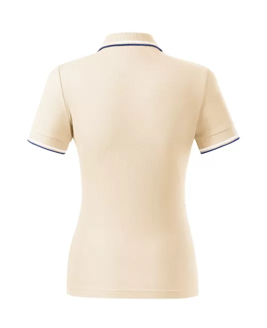 Tricou polo subtire, 180 g/mp, pentru femei, Malfini Focus 233, migdala