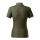 Tricou polo subtire, 180 g/mp, pentru femei, Malfini Focus 233, military Tricou polo subtire, 180 g/mp, pentru femei, Malfini Focus 233, military