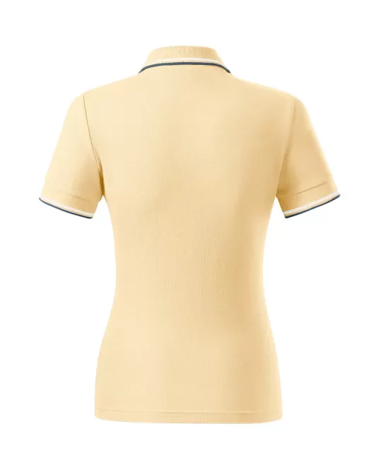 Tricou polo subtire, 180 g/mp, pentru femei, Malfini Focus 233, bourbon vanilla
