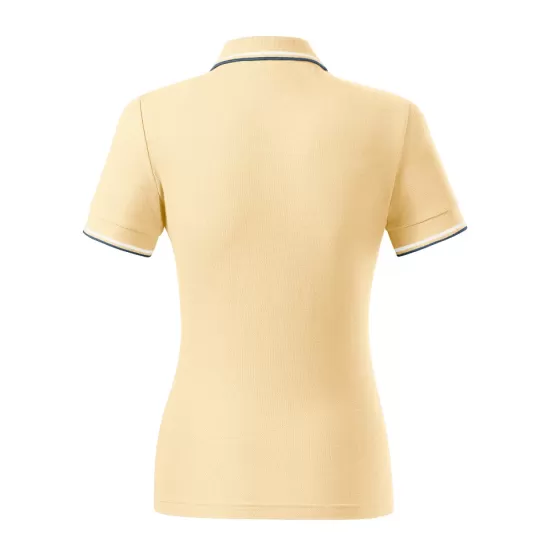 Tricou polo subtire, 180 g/mp, pentru femei, Malfini Focus 233, bourbon vanilla Tricou polo subtire, 180 g/mp, pentru femei, Malfini Focus 233, bourbon vanilla