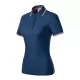 Tricou polo subtire, 180 g/mp, pentru femei, Malfini Focus 233, midnight blue Tricou polo subtire, 180 g/mp, pentru femei, Malfini Focus 233, midnight blue