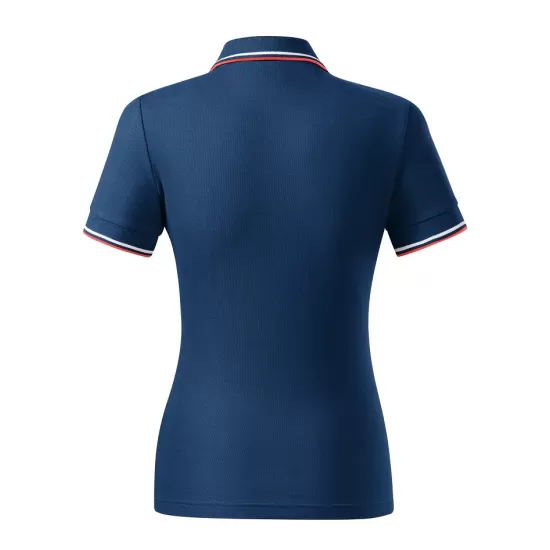 Tricou polo subtire, 180 g/mp, pentru femei, Malfini Focus 233, midnight blue Tricou polo subtire, 180 g/mp, pentru femei, Malfini Focus 233, midnight blue