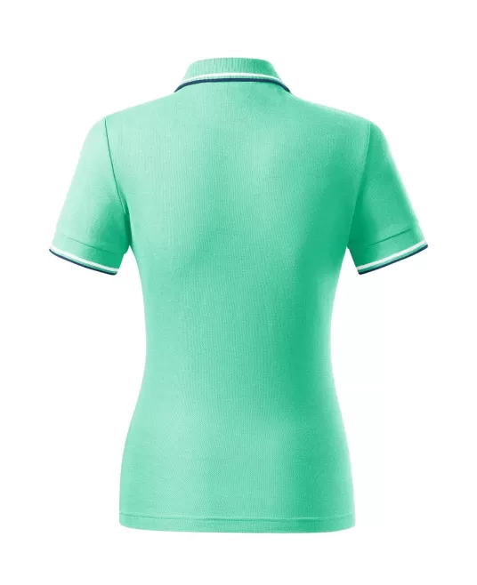 Tricou polo subtire, 180 g/mp, pentru femei, Malfini Focus 233, verde menta Tricou polo subtire, 180 g/mp, pentru femei, Malfini Focus 233, verde menta