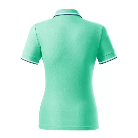 Tricou polo subtire, 180 g/mp, pentru femei, Malfini Focus 233, verde menta Tricou polo subtire, 180 g/mp, pentru femei, Malfini Focus 233, verde menta