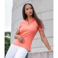 Tricou polo subtire, 180 g/mp, pentru femei, Malfini Focus 233, coral