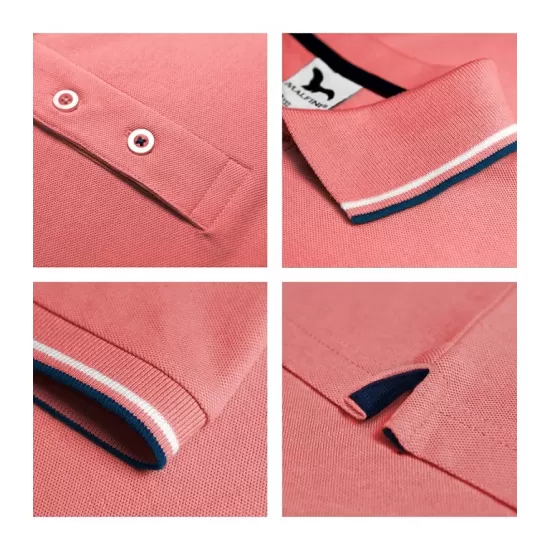 Tricou polo subtire, 180 g/mp, pentru femei, Malfini Focus 233, coral Tricou polo subtire, 180 g/mp, pentru femei, Malfini Focus 233, coral
