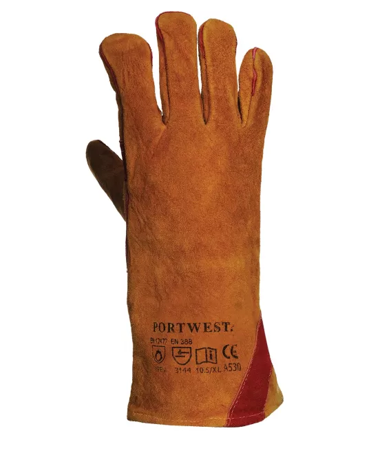 Manusi de sudura, piele calitate premium Portwest [A530] Maro