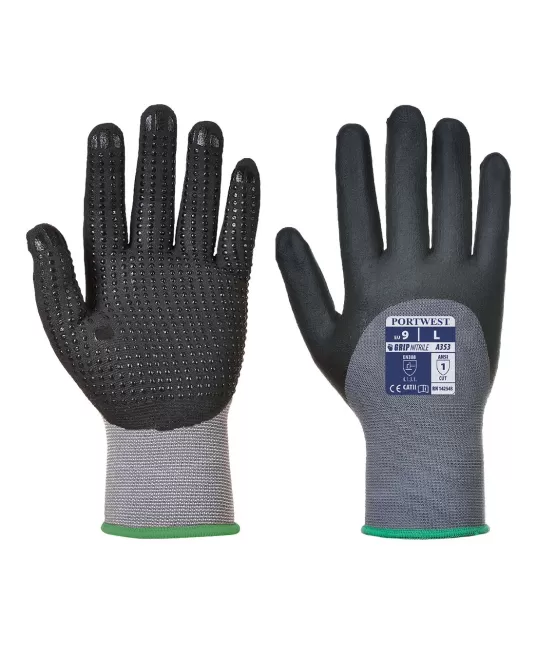 Manusa de protectie DermiFlex Ultra + [A353] Gri si negru