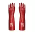 Manusi PVC impermeabile, manipulare uleiuri, lungime 45 cm, rosii