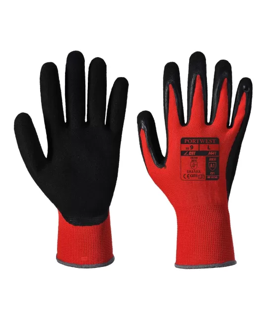 Manusi de protectie Red cut1 [A641] Rosu si negru