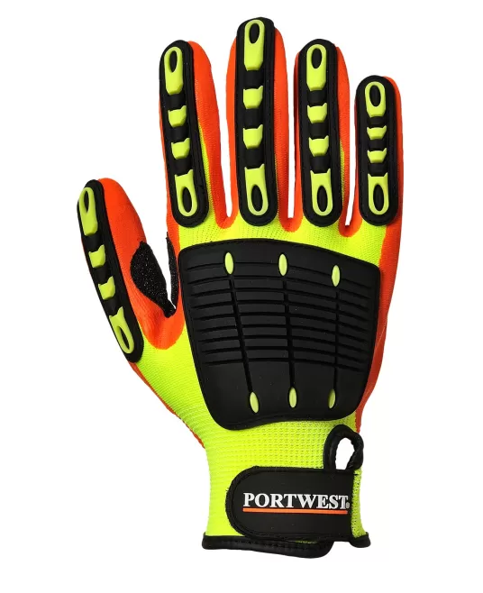 Manusi de protectie Anti Impact Grip [A721] Galben si portocaliu