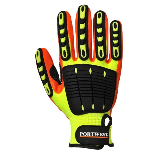 Manusi de protectie Anti Impact Grip [A721] Galben si portocaliu