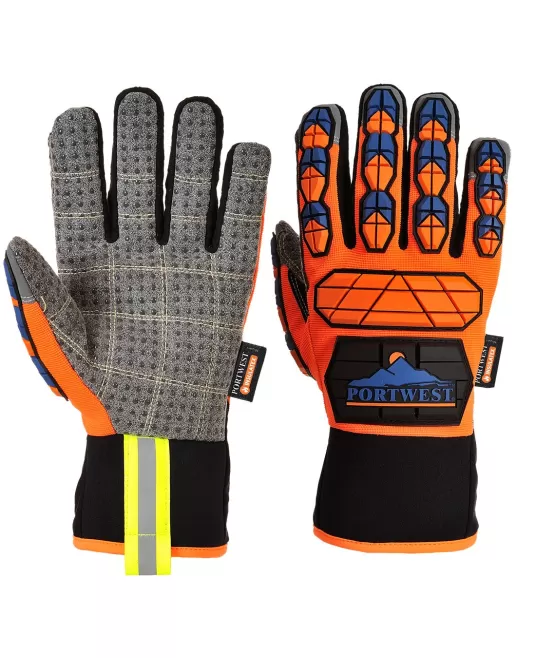 Manusi de protectie termica Aqua Seal Pro [A726] Portocaliu si albastru