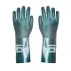 Manusi de protectie antichimica, PVC dublu impregnat, 35 cm [A835] Verde
