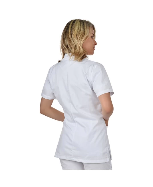 Halat scurt cu maneca scurta,160g/mp, alb Halat scurt cu maneca scurta,160g/mp, alb