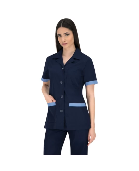 Halat scurt tercot 160g/mp, bleumarin