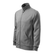 Hanorac cu fermoar pentru barbati, Malfini, gri inchis