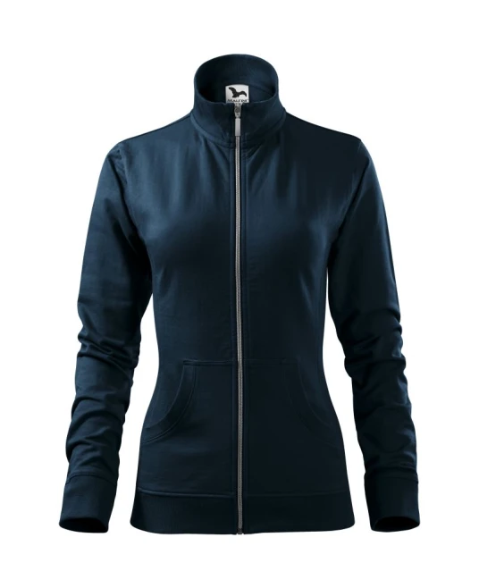 Hanorac cu fermoar pentru femei, Malfini, bleumarin