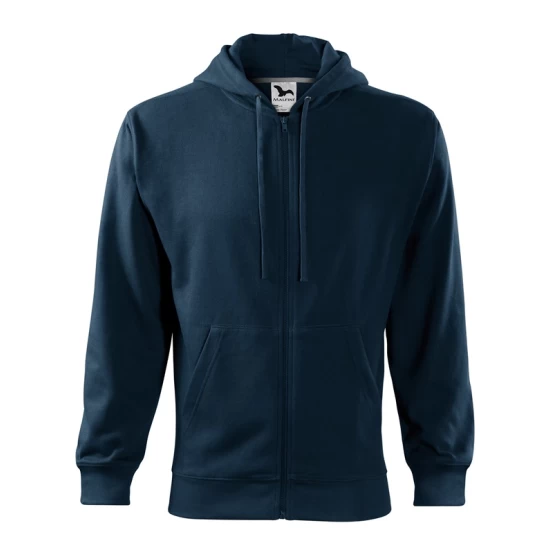 Hanorac cu gluga si fermoar barbati, 300g/m2, bleumarin Hanorac cu gluga si fermoar barbati, 300g/m2, bleumarin