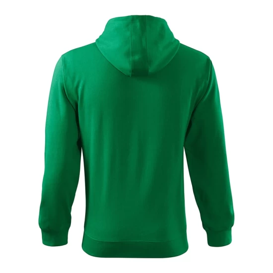 Hanorac cu gluga si fermoar barbati, 300g/m2, verde mediu Hanorac cu gluga si fermoar barbati, 300g/m2, verde mediu