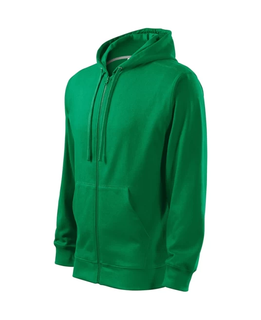 Hanorac Malfini cu gluga si fermoar barbati, 300g/m2, verde mediu Hanorac Malfini cu gluga si fermoar barbati, 300g/m2, verde mediu