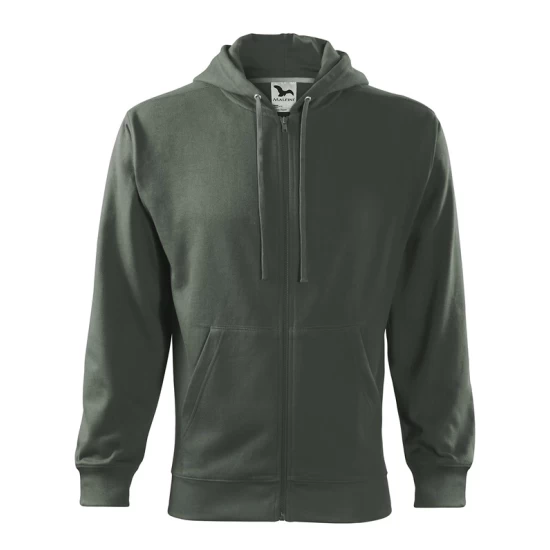 Hanorac cu gluga si fermoar barbati, 300g/m2, gri ardezie Hanorac cu gluga si fermoar barbati, 300g/m2, gri ardezie