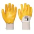 Manusi de protectie partial imersate in nitril, manseta stransa [A330] Galben