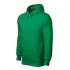 Hanorac cu gluga  Malfini Cape 413 – French Terry 320g, verde mediu