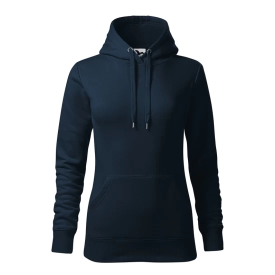 Hanorac cu gluga femei, fara fermoar, 320g/m2, bleumarin