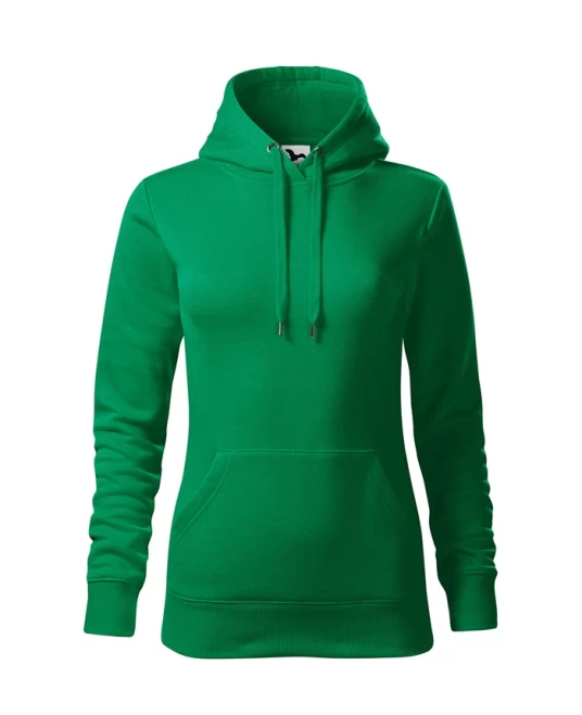 Hanorac cu gluga femei Malfini Cape 414  verde mediu, 320g/m2